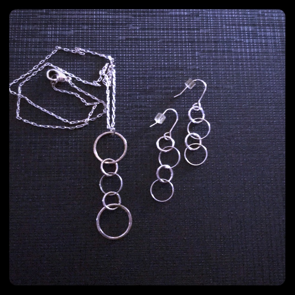 Necklace and earrings